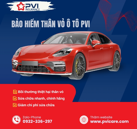 Bảo Hiểm Thân Vỏ Ô Tô PVI
