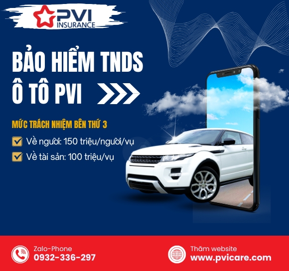 Bảo hiểm TNDS ô tô PVI