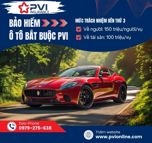 Bảo Hiểm Ô Tô Bắt Buộc PVI
