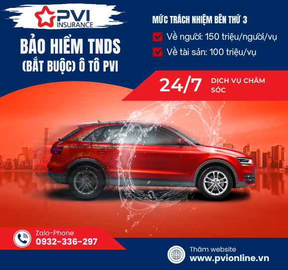 Bảo Hiểm Dân Sự Ô Tô PVI