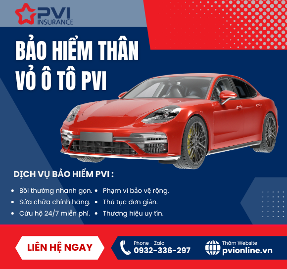 Bảo Hiểm Thân Vỏ Ô Tô PVI